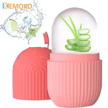 Silicone Ice Cube Roller Massager for Face Eyes and Neck Naturally Conditioning and Skin Care De Puff Eye Bags Reduce Migraine Pain Reusable Massage Silicone Ice Mold