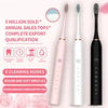 6 Modes Electric Toothbrushes for Adults Kids Smart Timer Rechargeable Whitening Toothbrush IPX7 Waterproof Tooth brush holder