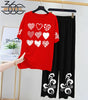 Black Women Printed Night Suit Fabric Jersey